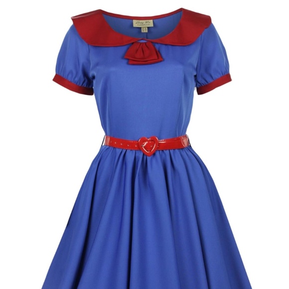 Women's Classy Vintage 1950s Flared Swing Party Dress. - Picture 8 of 8